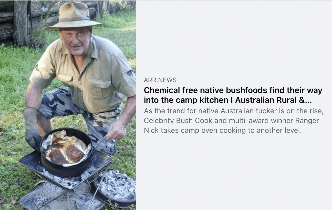 Chemical Free Native Bushfoods find their way into the camp kitchen